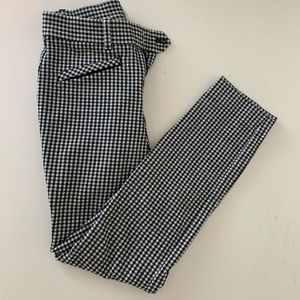 gap skinny ankle gingham cropped pants